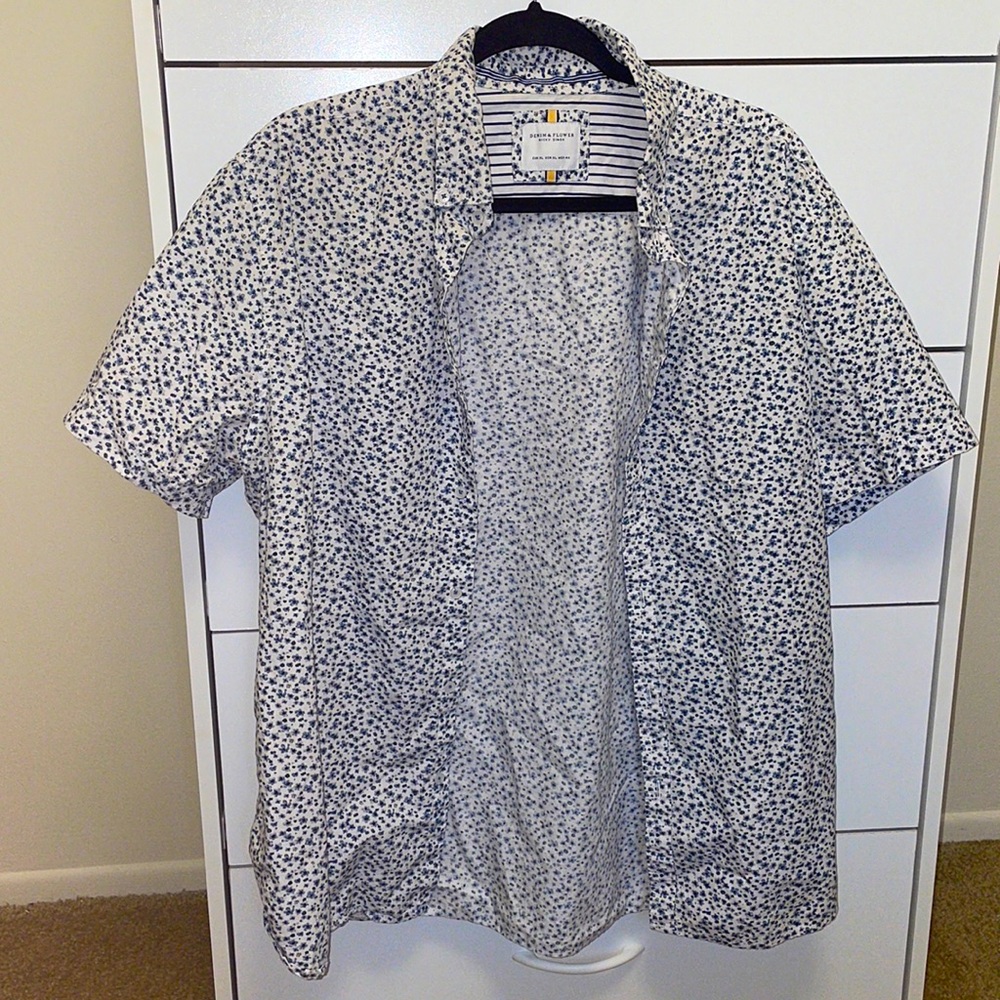Men’s Denim & Flower shirt